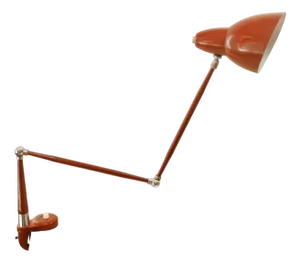 Study Table Lamp with Clamp and Ignition at the Base