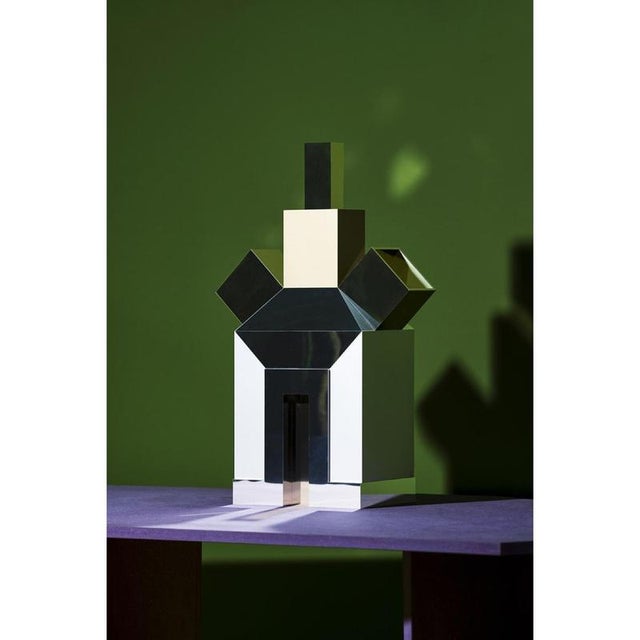 Contemporary Domestic Architecture Sculpture in Powder-Coated Aluminum by Altreforme For Sale - Image 3 of 8