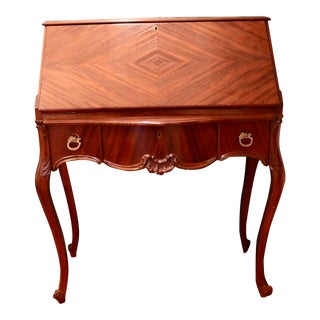Early 20th Century Vintage French Mahogany Secretary Desk For Sale
