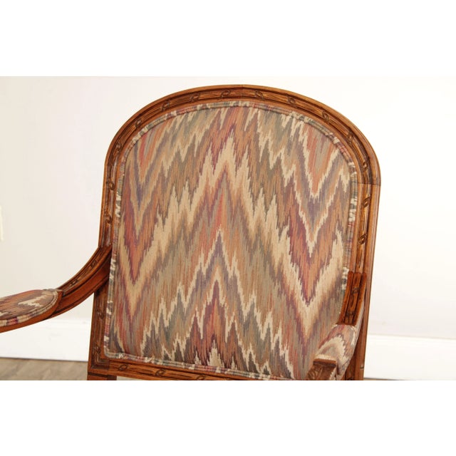 1990s Ethan Allen French Louis XVI Style Armchairs - A Pair For Sale - Image 12 of 13