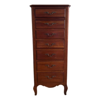 Ethan Allen “Maison” Cherry Semainier / Lingerie Chest – 7 Drawers, Made in Usa For Sale