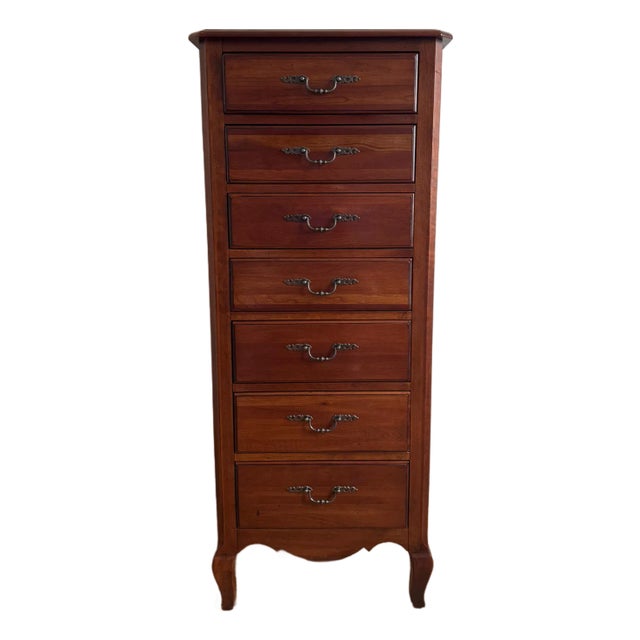 Ethan Allen “Maison” Cherry Semainier / Lingerie Chest – 7 Drawers, Made in Usa For Sale
