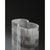 Stripes b3 decorative vase in honed striato olimpico marble by bufalini marmi dimensions: d 10,5 x w 22 x h 9 cm....