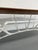 Contemporary Architectural Dining Table designed by L'Opere e i Giorni. Wood top with glass insert and painted metal and...