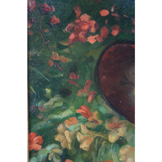 Mrs. Kathleen Newton Portrait Oil Painting After James-Jacques-Joseph Tissot 26" For Sale - Image 6 of 11