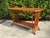 English Vintage Palm Beach Handwoven Natural Rattan Console Table For Sale - Image 3 of 15