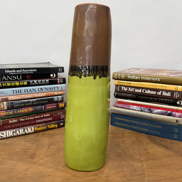 "About This Piece About This Piece This vase commands attention with its bold fusion of color and texture, an arresting...