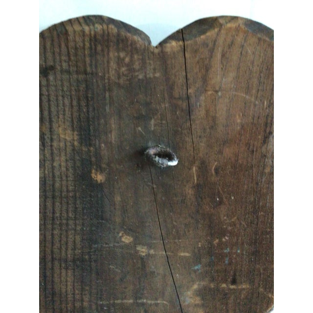 1940s 1940s Carved Wood Statue For Sale - Image 5 of 12