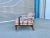 1970s Mid Century Mahogany Lounge Chairs With Brass Casters- Set of 2 For Sale - Image 10 of 13