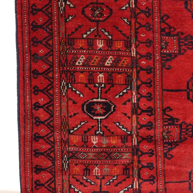Antique Bukhara Rug in Wool For Sale - Image 5 of 7