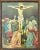 Up for sale is a Circa 1900 American Victorian “The Crucifixion of Jesus Christ” Framed Chromolithograph Print! It...