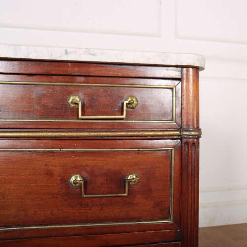 Stone French Commode in Fruitwood For Sale - Image 7 of 12