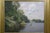 2000 - 2009 Lewis Bryden Green Meadow Bend Plein Air Landscape Oil Painting 38" For Sale - Image 5 of 14