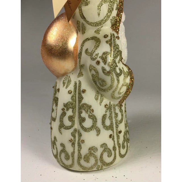 2000’s Mouth Blown Santa Ornament “Ritzy Holiday” by Ino Schaller For Sale - Image 4 of 13