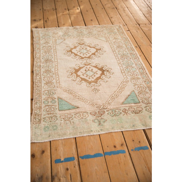 1980s Vintage Distressed Oushak Rug - 2'11" x 4'3" For Sale - Image 5 of 9
