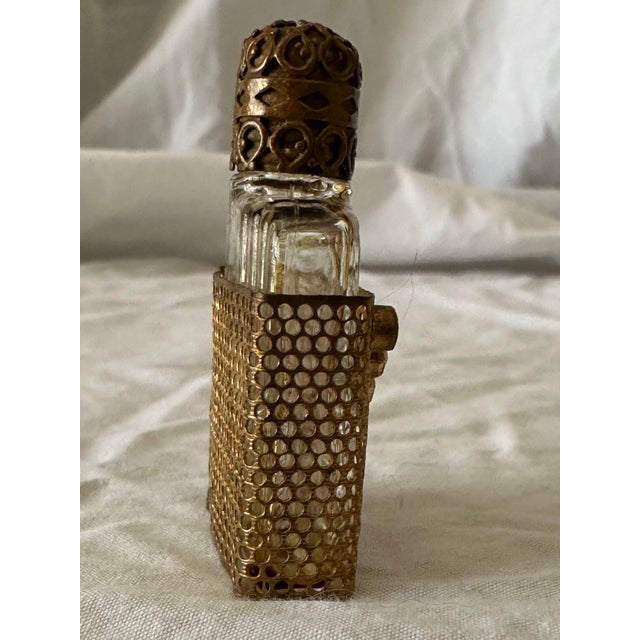 Early 20th Century Vintage Early 20th Century Miniature Czechoslovakian “Czech/Boudoir”Geneve Perfume Bottle W/ Dauber For Sale - Image 5 of 8