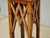 Vintage French Counry Bamboo Rattan Plant Stand ~ Side Table For Sale - Image 10 of 14