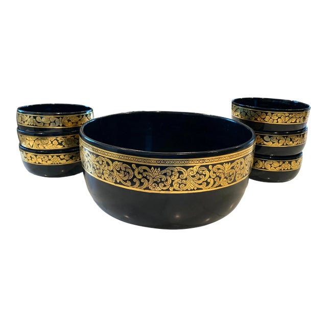 Greek Pattern Melamine Salad Bowl Set For Sale