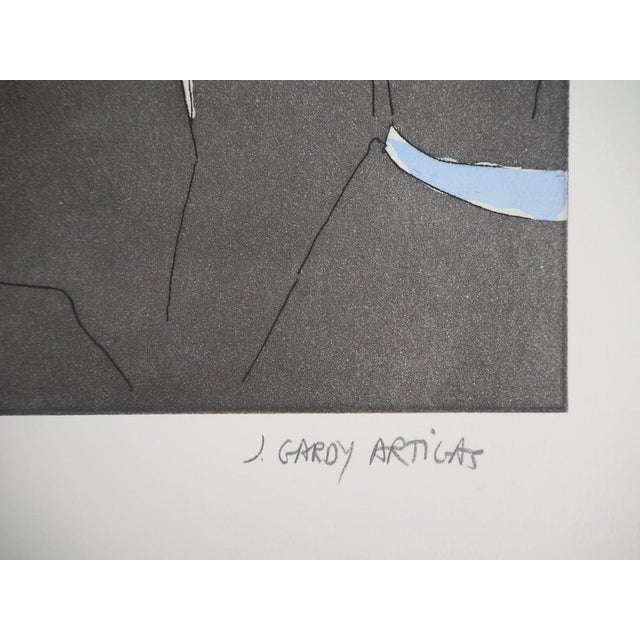 Joan Gardy-Artigas, Le peintre aveugle, Etching For Sale - Image 6 of 7