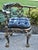 Vtg. Corner Chair Black Lacquer Gilt Chippendale Roundabout For Sale - Image 9 of 16