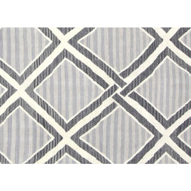 Contemporary Egyptian Kilim in Scandinavian Design. Hand woven in a Scandinavian design with wool on cotton foundation in...