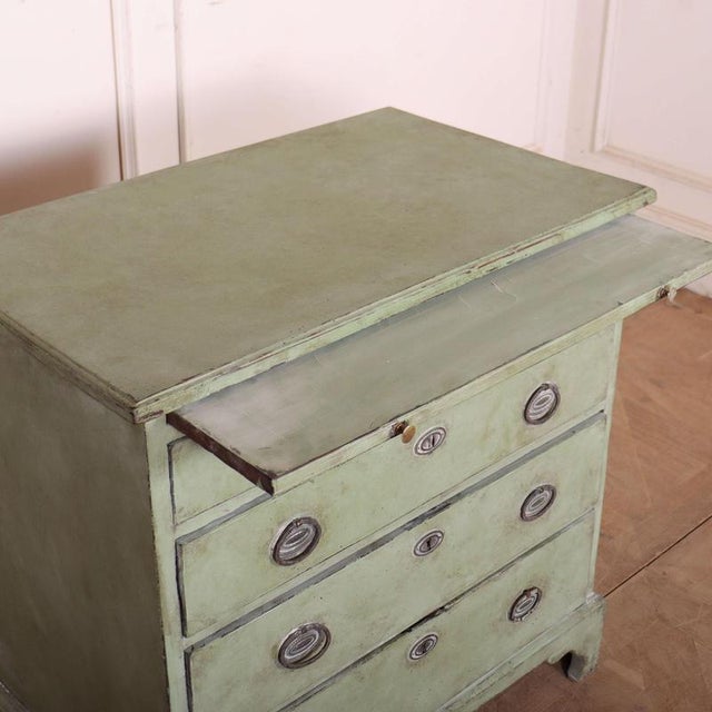 Wood Small English Painted Chest of Drawers For Sale - Image 7 of 11