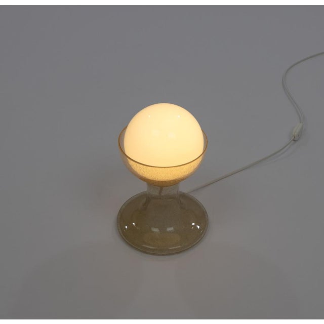 White LT 215 Table Lamp by Carlo Nason for A.V. Mazzega, 1970s For Sale - Image 8 of 9