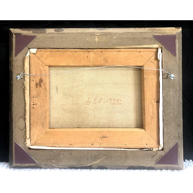 Dark Green Decorative Late 20th-Century Still Life Painting of Hazelnuts For Sale - Image 8 of 8