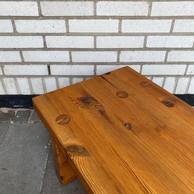 Swedish Bench in Pine by Sven Larsson, 1970 For Sale - Image 4 of 6