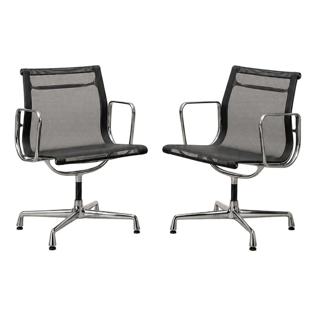 EA 103 Aluminum Office Chairs by Charles and Ray Eames for Vitra, 2005, Set of 2 For Sale