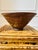 Bronze Vintage 1970’s Signed Brown Terracotta Bowl in Bronze & Pale Green Shades For Sale - Image 8 of 17
