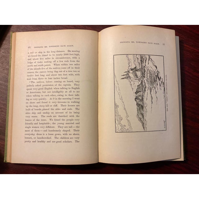 Paper Antique Book With Whaling Stories, "The Cam", Circa 1899 by Captaun Charles Henry Robbins For Sale - Image 7 of 9