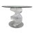 Exceptional Vintage 1980s Sculptural Lucite Double Helix Dining / Center Table – Stacked Acrylic Spiral Base, Postmodern For Sale