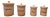 French Earthenware Spice Crocks Storage Set, 1960, Set of 4 For Sale