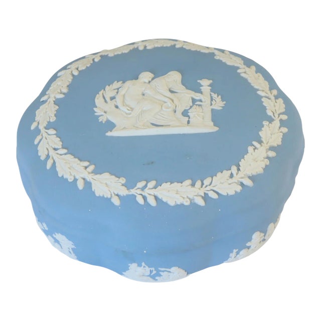 Vintage Wedgwood Jasperware Box For Sale