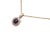 14K Yellow Gold Cabochon Sapphire Diamond Pendant Necklace. This elegant pendant features a natural 8mm x 6mm oval...