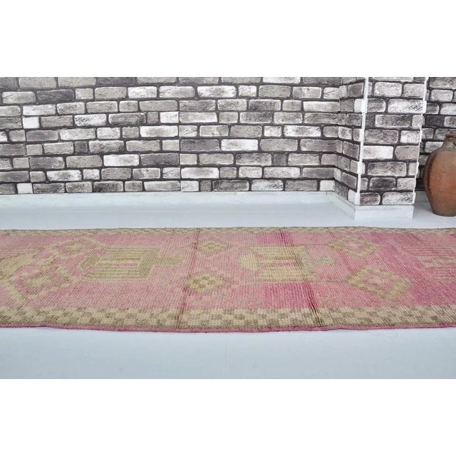 Entryway Anatolian Handmade Long Rug For Sale - Image 5 of 7