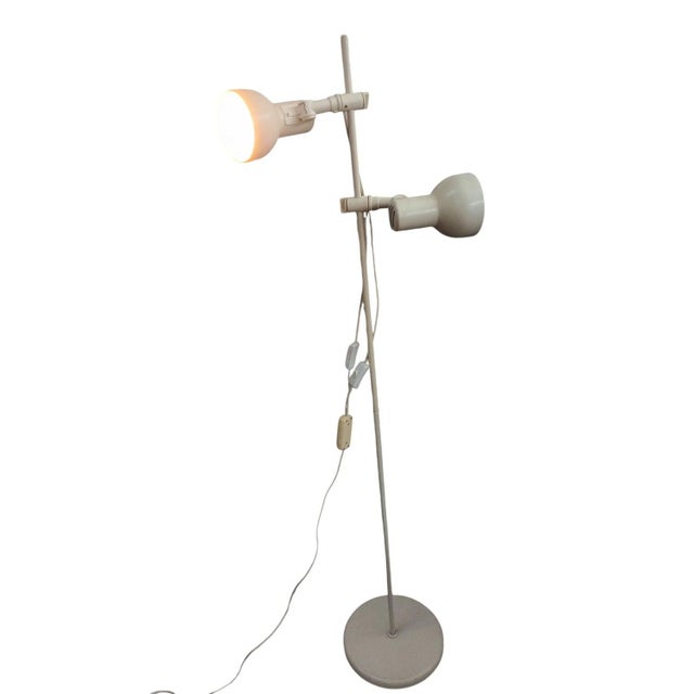 Mid-Century Danish Style Floor Lamp with Double Shade For Sale - Image 3 of 14