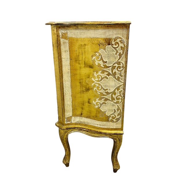 Mid-Century Florentine Italian Hollywood Regency Painted Commode Chest For Sale - Image 11 of 18