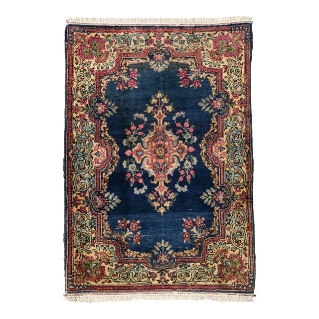 Vintage Mini Decorative Turkish Rug - 2`1″ X 3`2″ For Sale