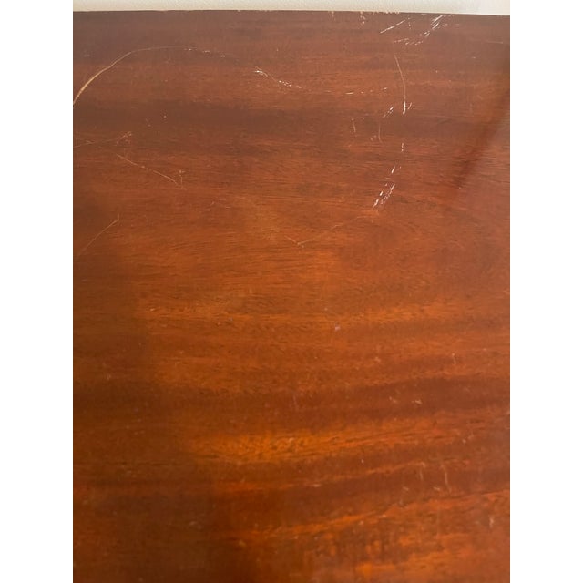 Auburn 1940s White Furniture Company Solid Mahogany Federal Style Serpentine Dresser For Sale - Image 8 of 11