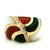 A beautiful expression of late twentieth-century Italian design, this sculptural statement ring pairs luminous mother-of-...
