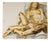 Evelyne Luez, Nude, Depicting Two Reclining Women, 20th Century, Watercolor on Paper For Sale