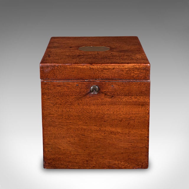 Traditional Antique Four Decanter Storage Box, English, Bottle Case, Bramah Lock, Georgian For Sale - Image 3 of 11