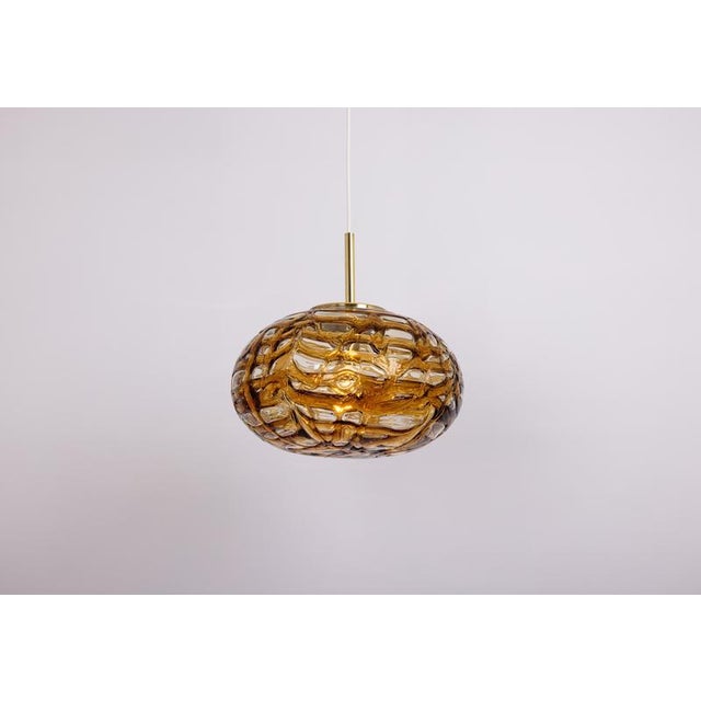 Large Murano Ball Pendant Light from Doria, Germany, 1970s For Sale - Image 9 of 10