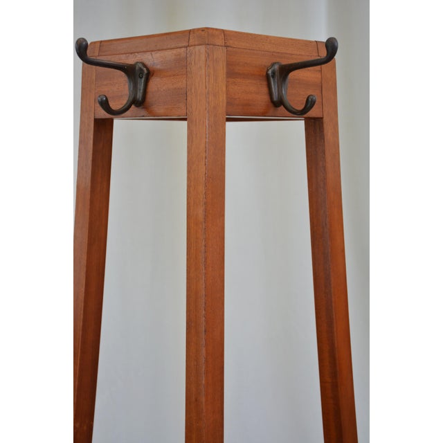 Mid-Century Modern Mahogany Coat Stand from G. W. Evans, England, 1962 For Sale - Image 6 of 18