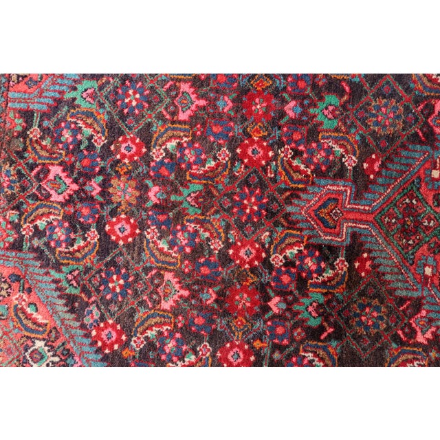 Textile 1960s, Handmade Vintage Persian Malayer Rug 4.2' X 7.1' For Sale - Image 7 of 17