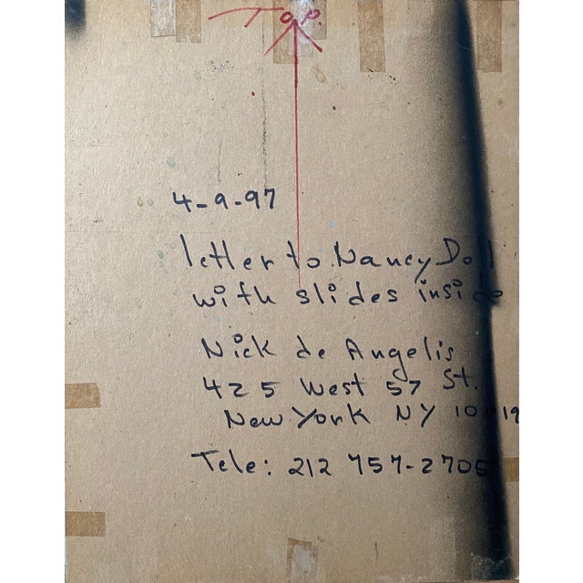 Early 20th Century Nick de Angelis, Mixed Media Collage Oil Painting Futuristic Abstract Expressionist Machine Art For Sale - Image 5 of 9