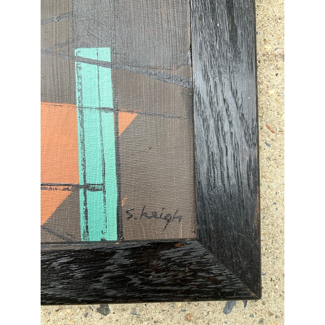 Abstract Contemporary Original Stephen Heigh Abstract Painting “Structural Sound “ Framed For Sale - Image 3 of 4