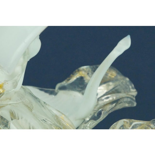 20th Century Murano Opaline Glass Sculpture of a Lady with Red and Gold Glass Paste attributed to Archimede Seguso, Italy For Sale - Image 15 of 18